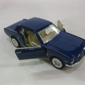 KiNSMART 1964 1/2 Ford Mustang 5" 1:36 Scale Die Cast Metal Model Toy Car Blue