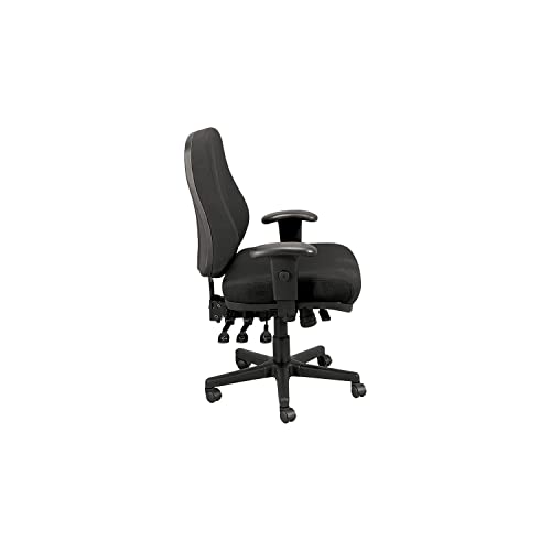 Eurotech 24/7 Task Chair - 19-22-1/2" Seat Height - Black - Black