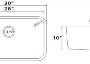 Nantucket Sinks NS3018-10-16 30" Large Rectangle, Stainless Steel Undermount Kitchen Sink