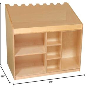 Wood Designs WD18150 Mobile Listening & Storage Center, 29 x 30 x 18" (H x W x D)