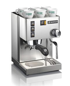 rancilio silvia espresso machinet,0.3 liters, with iron frame and stainless steel side panels, 11.4 by 13.4-inch