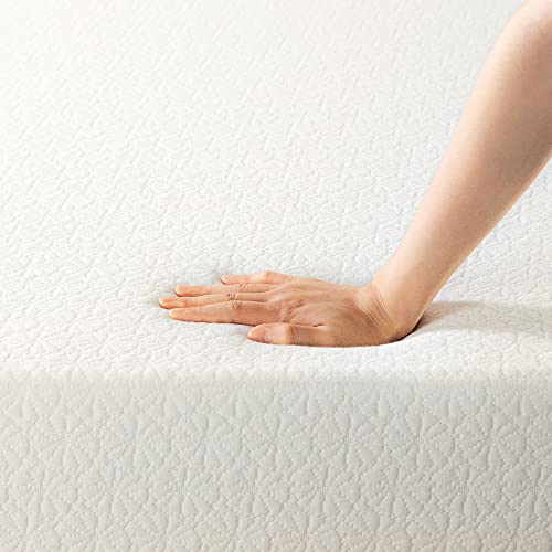 Best Price Mattress 12 Inch Cal King Mattress Bed-In-A-Box, Green Tea Memory Foam, White