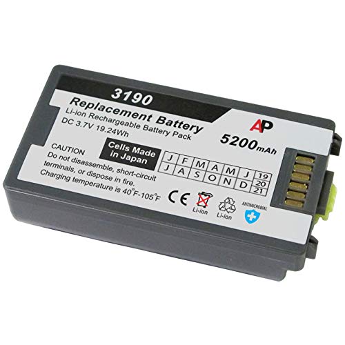 Artisan Power Replacement Battery For Motorola / Symbol MC3100 & MC3190 Scanners | 5200 mAh | Lithium Ion Rechargeable Battery | Made in Japan Cells | Replace Battery Number BTRY-MC31KAB02, 82-127909-02 And 82-127909-01