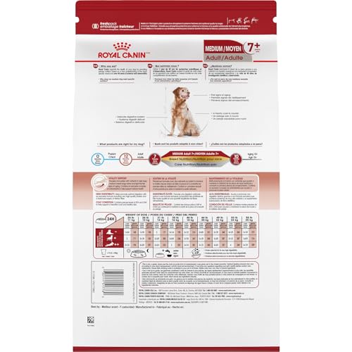 Royal Canin Size Health Nutrition Medium Adult 7+- Dry Dog Food, 30lb Bag