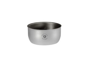 trangia 27 duossal 2.0 stainless steel lined aluminum saucepan, inner, 1l black