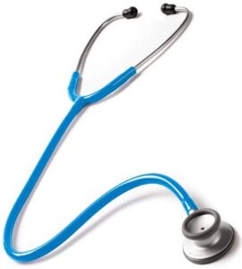 prestige medical clinical lite stethoscope, neon blue