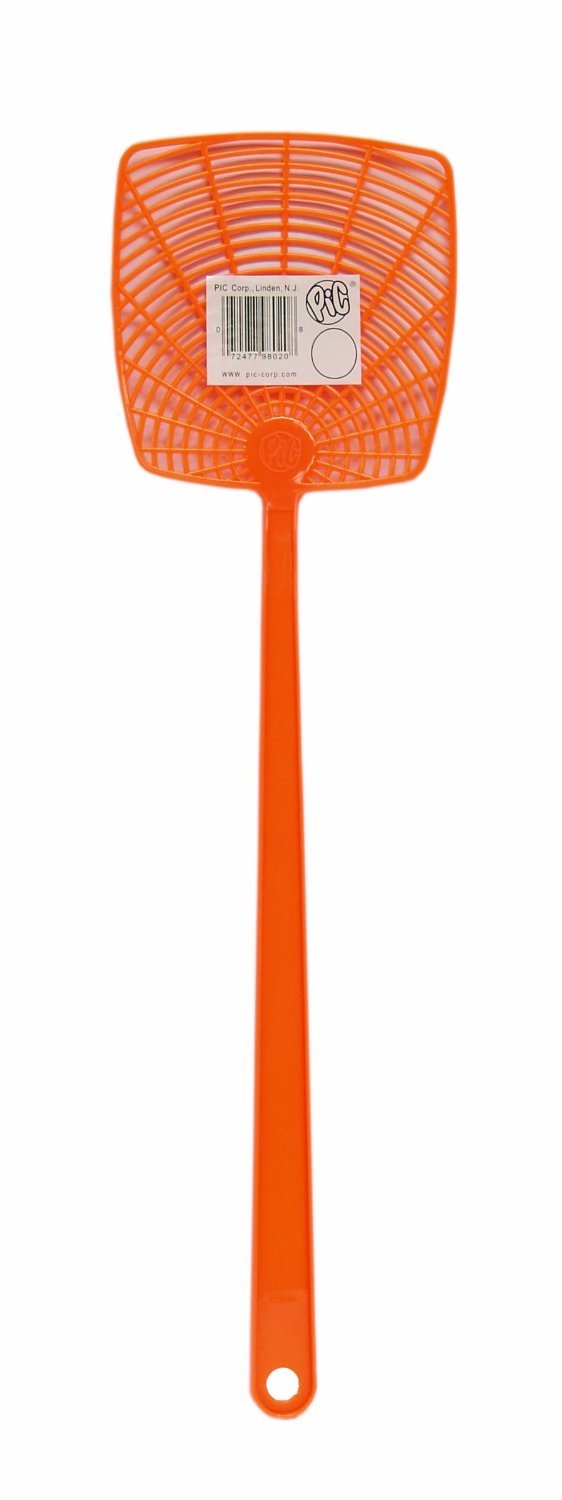 Pic 274 Plastic Fly Swatter, 22" (Pack of 24)