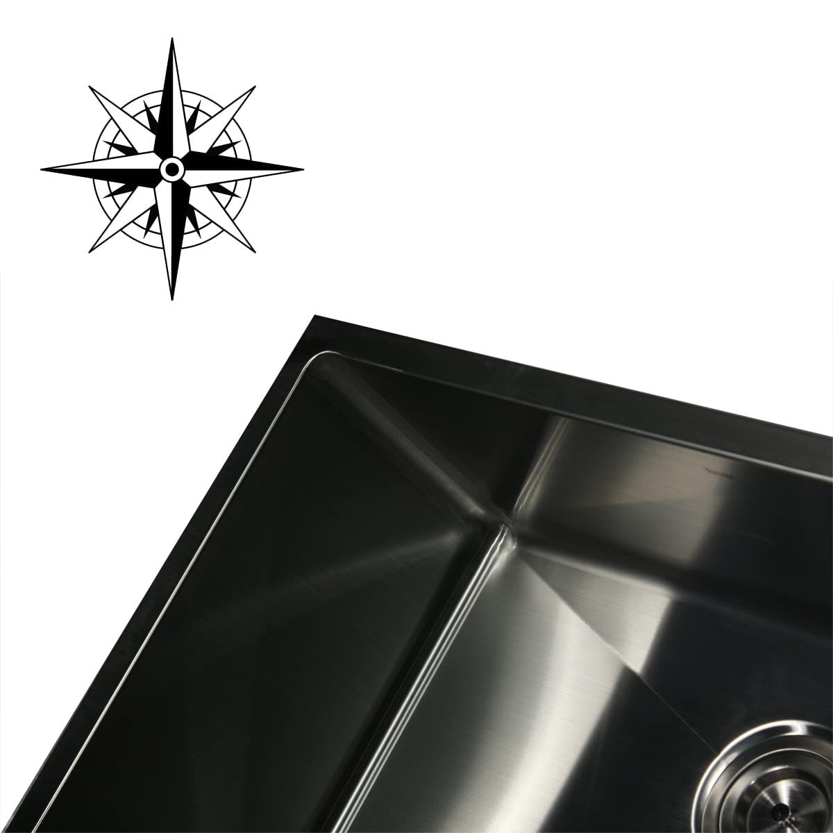 Nantucket Sinks SR2318 23-Inch Small Radius Rectangle Stainless Steel Undermount Kitchen Sink