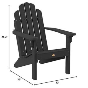 Highwood AD-CLAS1-BKE Classic Westport Adirondack Chair, Black