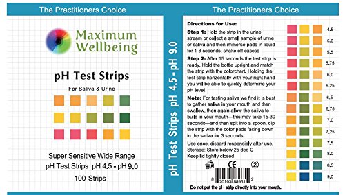 The Original Premium Quality Ph Test Strips for Urine and Saliva. A Fast, Accurate Way to Test Your Body Acid Alkaline Balance. More Accurate Than Litmus Paper or Ph Paper.