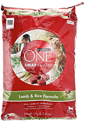 Purina ONE Dog Smartblend, Lamb & Rice Formula, Adult 16.5 lb (Packaging may vary)