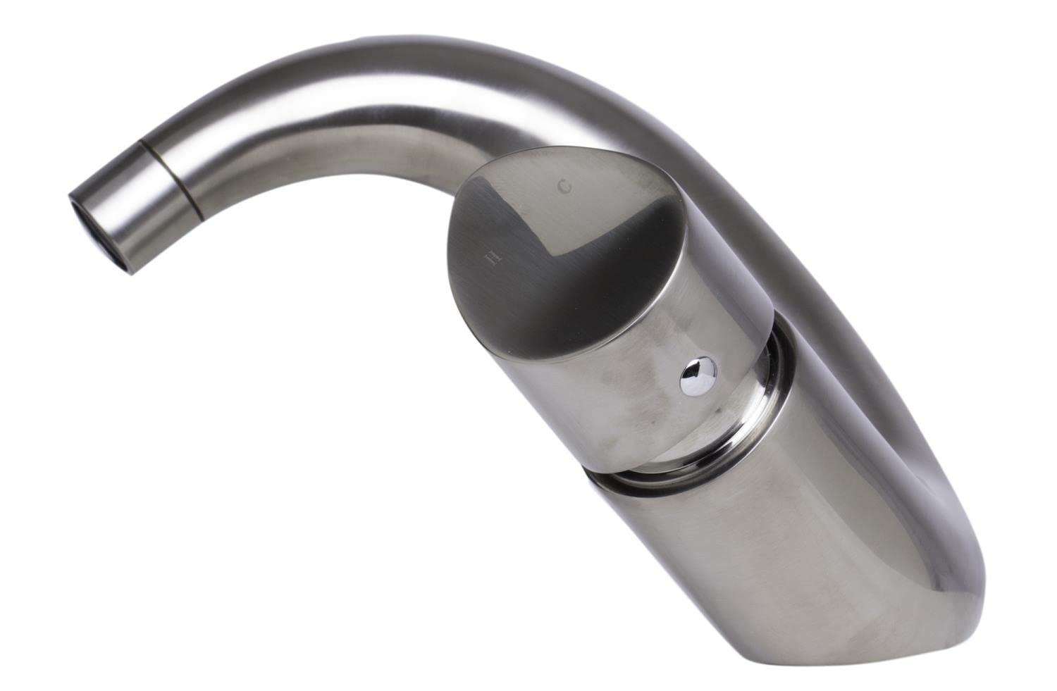 ALFI brand AB1572 Wave Single Lever Bathroom Faucet, Brushed Nickel