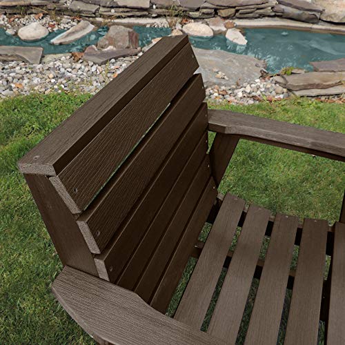 Highwood AD-CHGW1-ACE Weatherly Garden Chair, Weathered Acorn