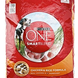 Purina ONE SmartBlend Chicken & Rice Formula Dry Dog Food - (1) 16.5 lb. Bag