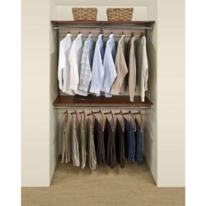 Organized Living freedomRail Wood Shelf, 24-inch x 12-inch - Modern Cherry