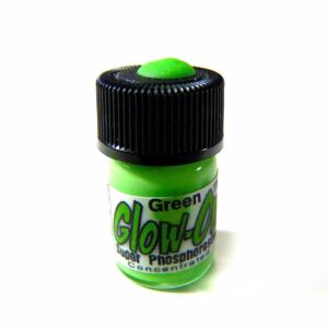 Glow-On Green, Green Day Color and Green Night Glow, Gun Night Sights Paint. Small 2.3 ml vial. Concentrated, Bright, Long Lasting Glow.