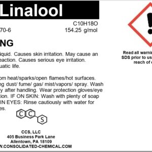 Linalool High Purity Fragrance Compound (30mL (1 Fl Oz))