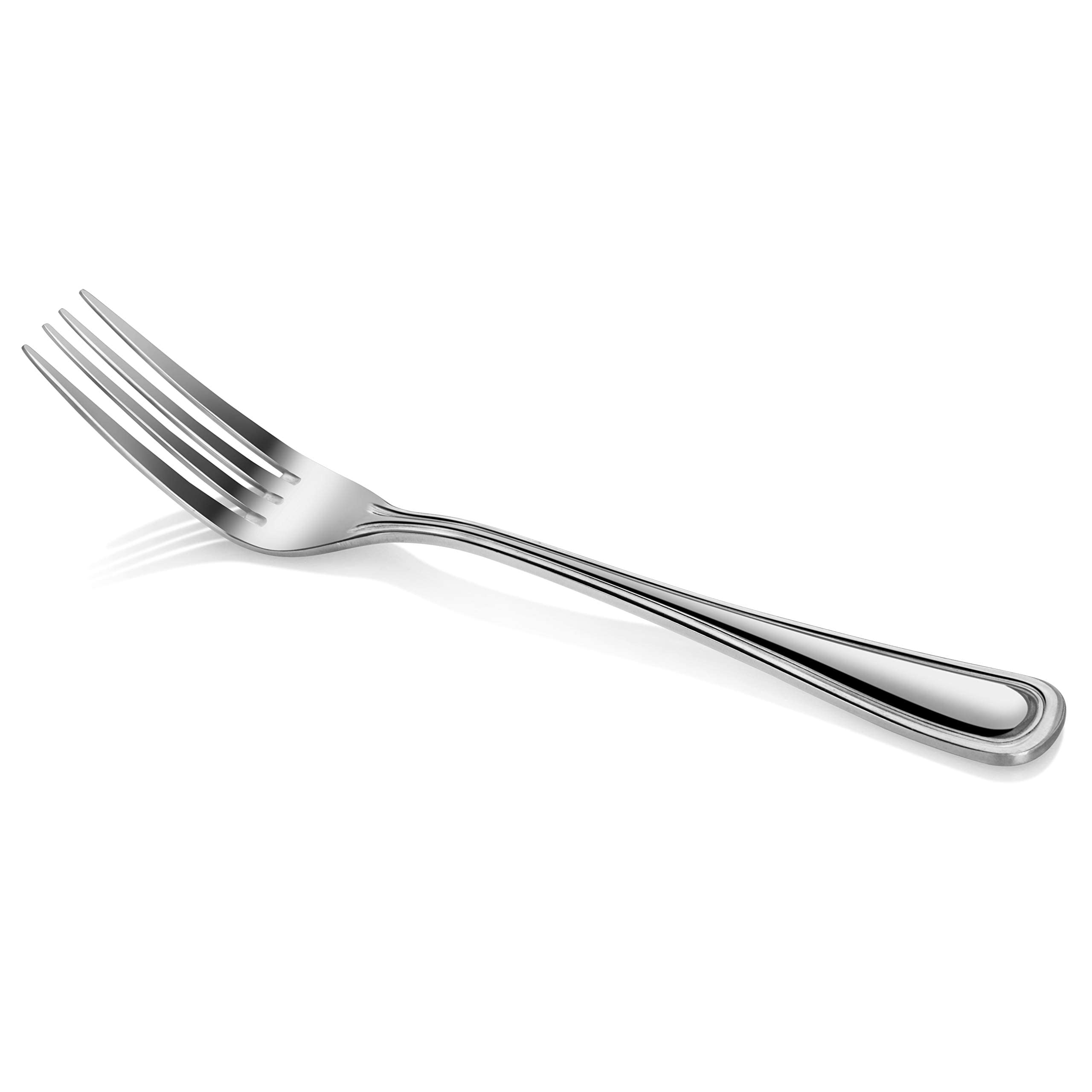 New Star Foodservice 58109 Slimline Pattern, 18/0 Stainless Steel, Serving Fork, 8.25-Inch, Set of 12