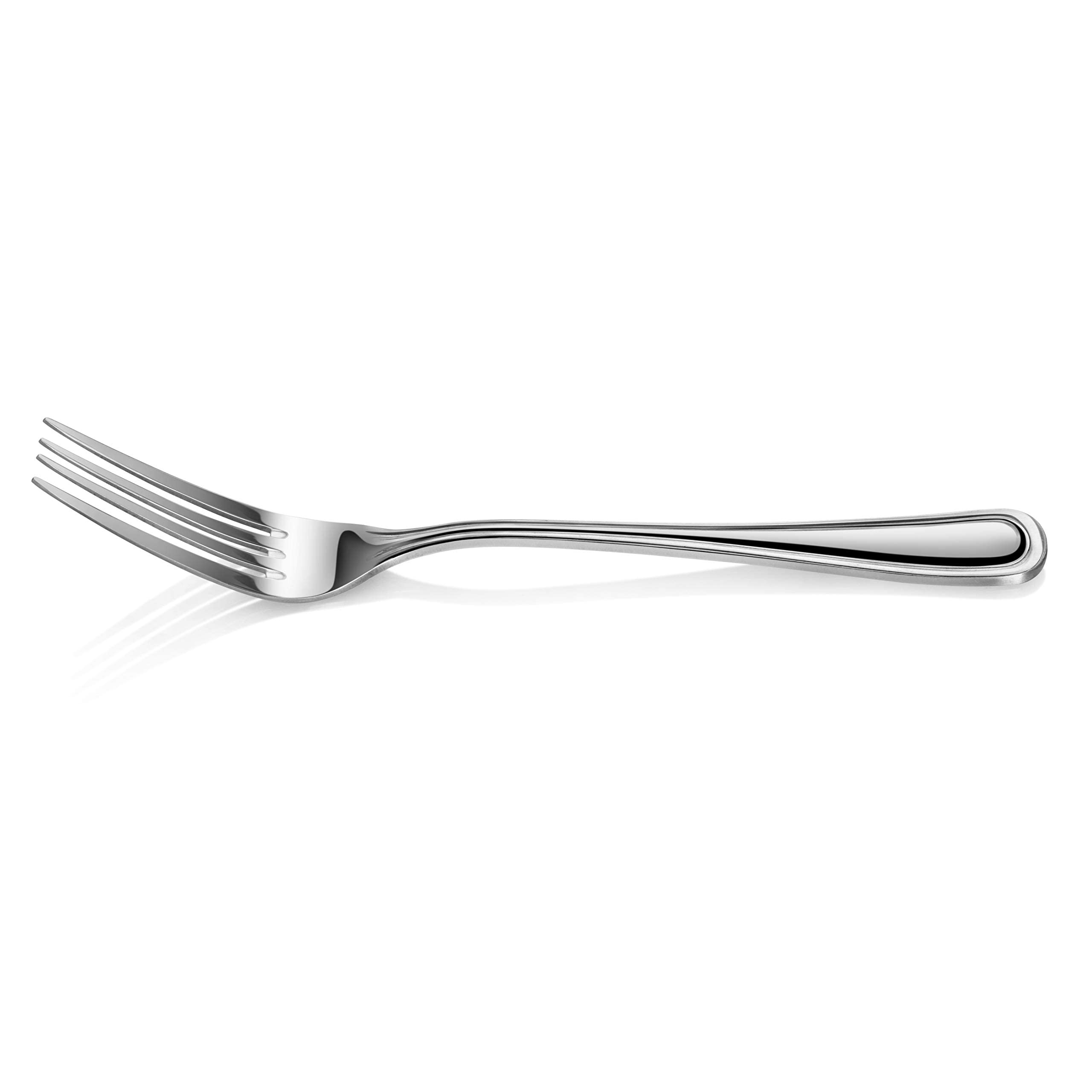 New Star Foodservice 58109 Slimline Pattern, 18/0 Stainless Steel, Serving Fork, 8.25-Inch, Set of 12