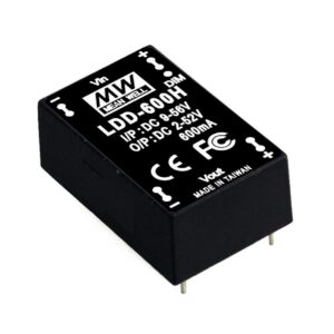 LDD-500H | Mean Well LDD-H Step-Down 500mA CC Pinned DC LED Driver