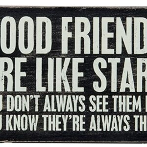 1 X Good Friends Are Like Stars - Mailable Wooden Greeting Card for Birthdays, Anniversaries, Weddings, and Special Occasions