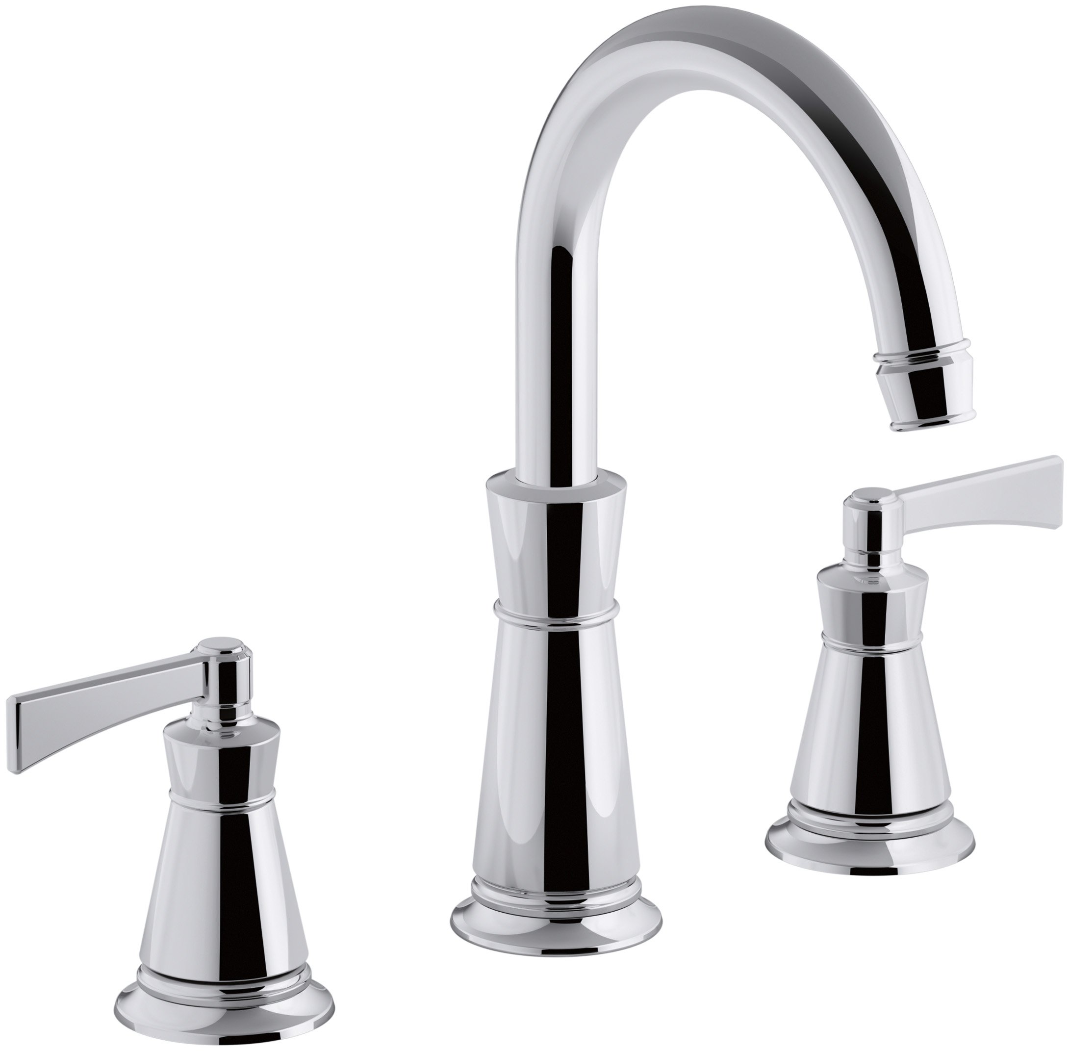 KOHLER T45849-4-CP Archer Deck-Mount Bath Faucet Trim, Polished Chrome