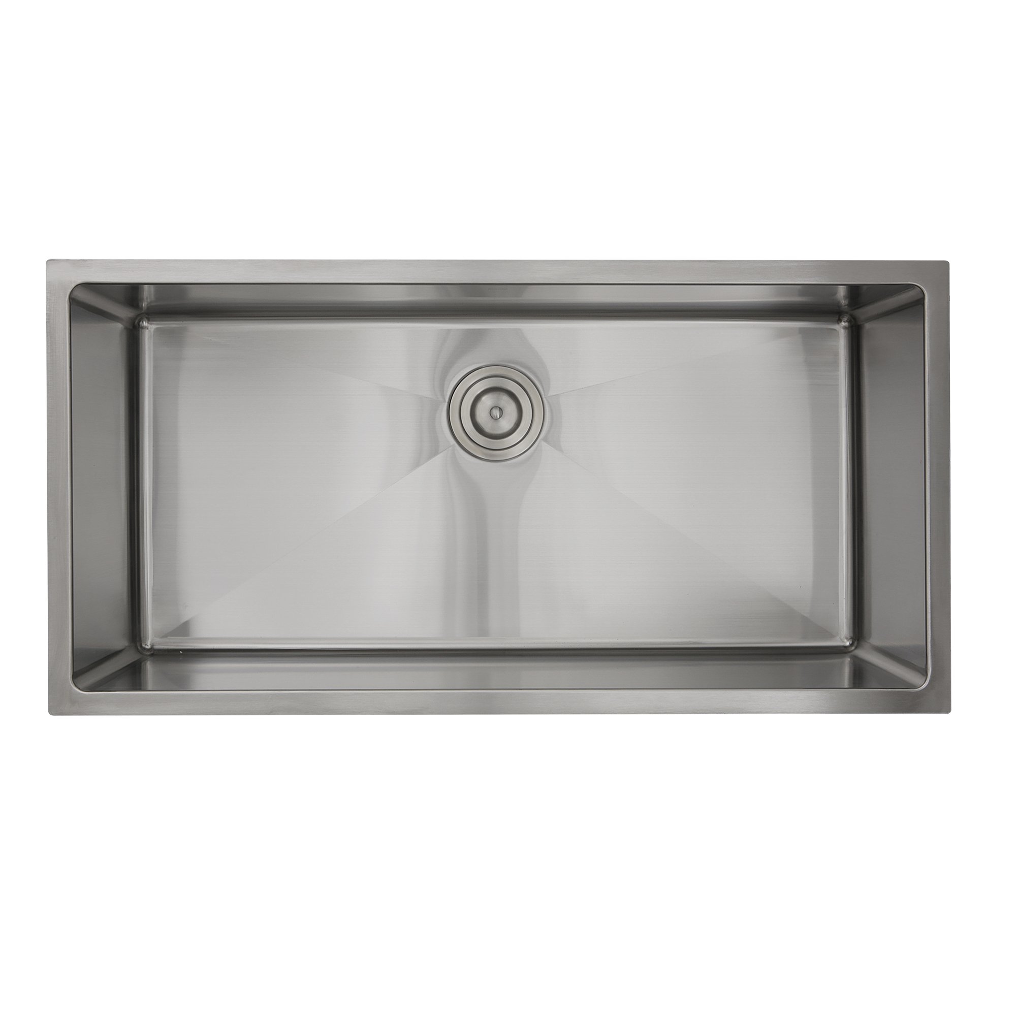 Nantucket Sinks SR3618-16 36-Inch Small Radius Large Rectangle Stainless Steel Undermount Kitchen Sink