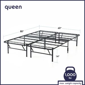 Best Price Mattress New Innovated Box Spring Metal Bed Frame, Queen, 14 inch