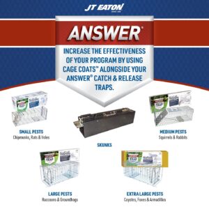 JT Eaton Answer® for Squirrels, Rabbits & Other Medium Pests, 24" x 7" x 8" Professional Live Animal Trap