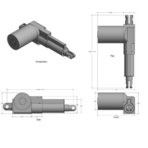 3" Inch Stroke Standard Force Linear Linear-Motion-Actuator