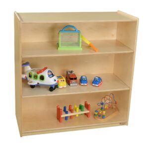 Contender 3 Shelf Kids Storage Solution | Wooden Bookshelf / Toy Organizer for Kids