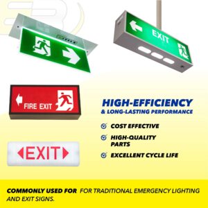 1.2V 1200mAh Emergency-Lighting Battery, Replaces Lithonia ELB1210N, ELB1P201N, ELB1P201N2, and ELB1P2901N (1.2 Volts, 1200 Milliamp Hours)