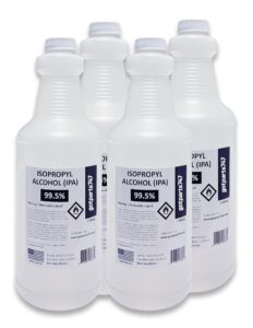 isopropyl alcohol 99.5% - 4 x 1000 ml (more than one gallon) usp grade - made in the usa