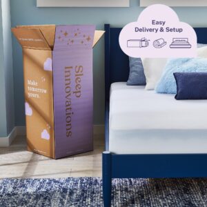 Sleep Innovations Marley 8 Inch Cooling Gel Memory Foam Mattress, Twin Size, Bed in a Box, Medium Firm Support