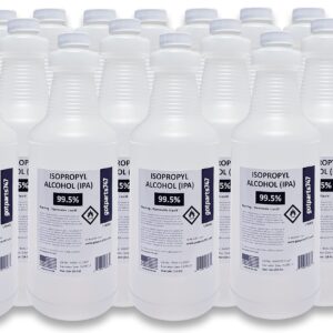 16 x 1000ml Isopropyl Alcohol 99.5% USP Grade - 16 Liters of High Purity IPA - Made in The USA