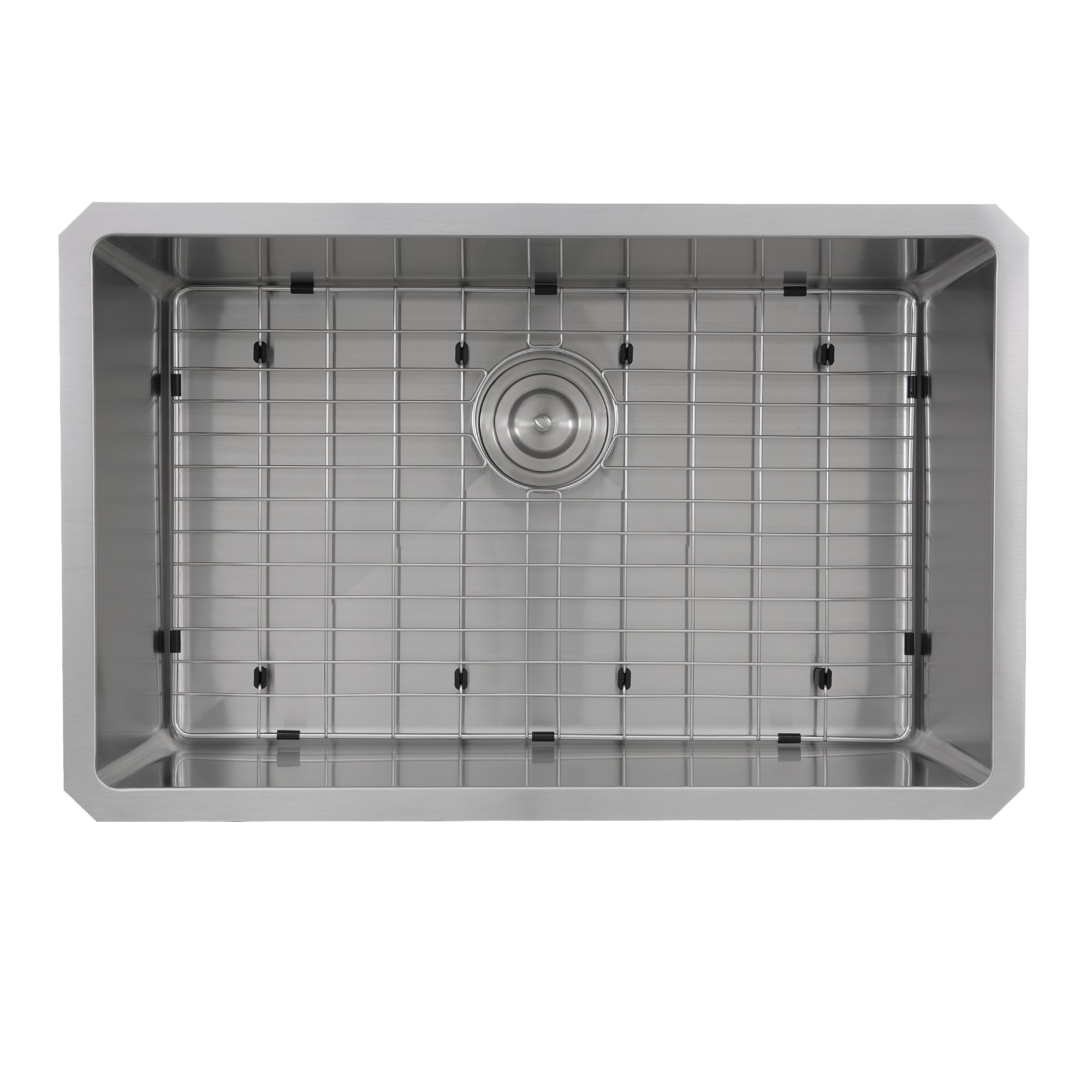 Nantucket Sinks SR3018 30-Inch Small Radius Rectangle Stainless Steel Undermount Kitchen Sink