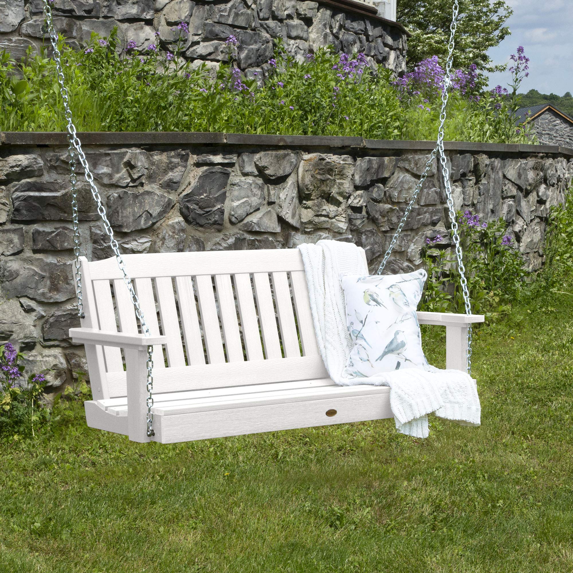 Highwood AD-PORL2-WHE Lehigh Porch Swing, 4 Feet, White