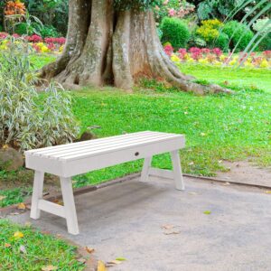 Highwood AD-BENN4-WHE Weatherly Backless Bench, 4-Feet, White