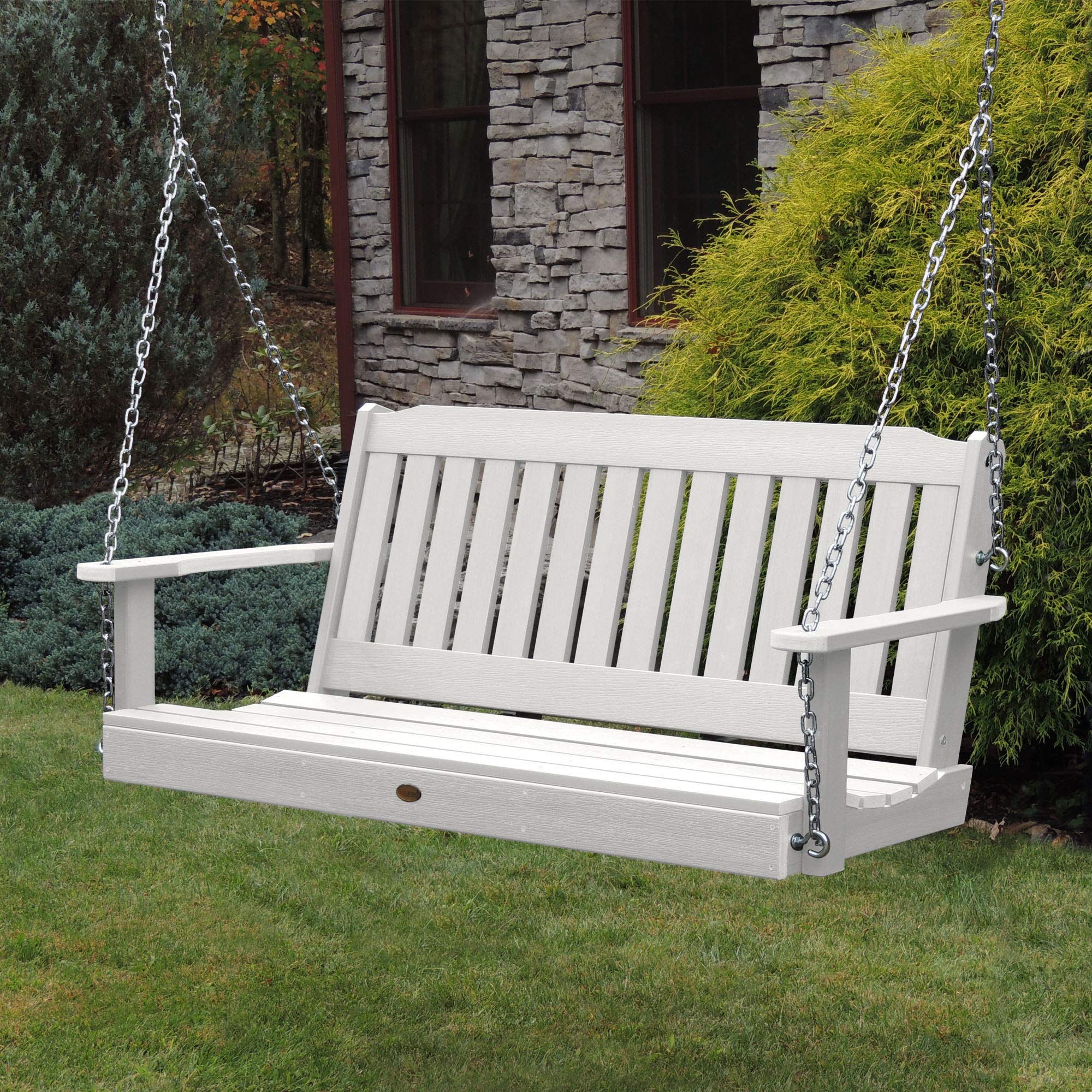 Highwood AD-PORL2-WHE Lehigh Porch Swing, 4 Feet, White