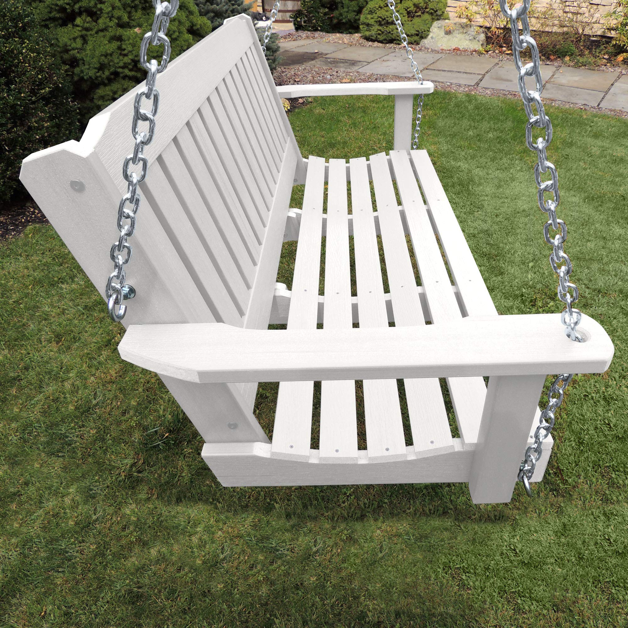 Highwood AD-PORL2-WHE Lehigh Porch Swing, 4 Feet, White