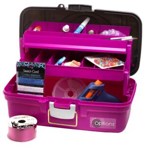 Creative Options 620275 Home Storage Organizer, One Size, Black, Hot Pink