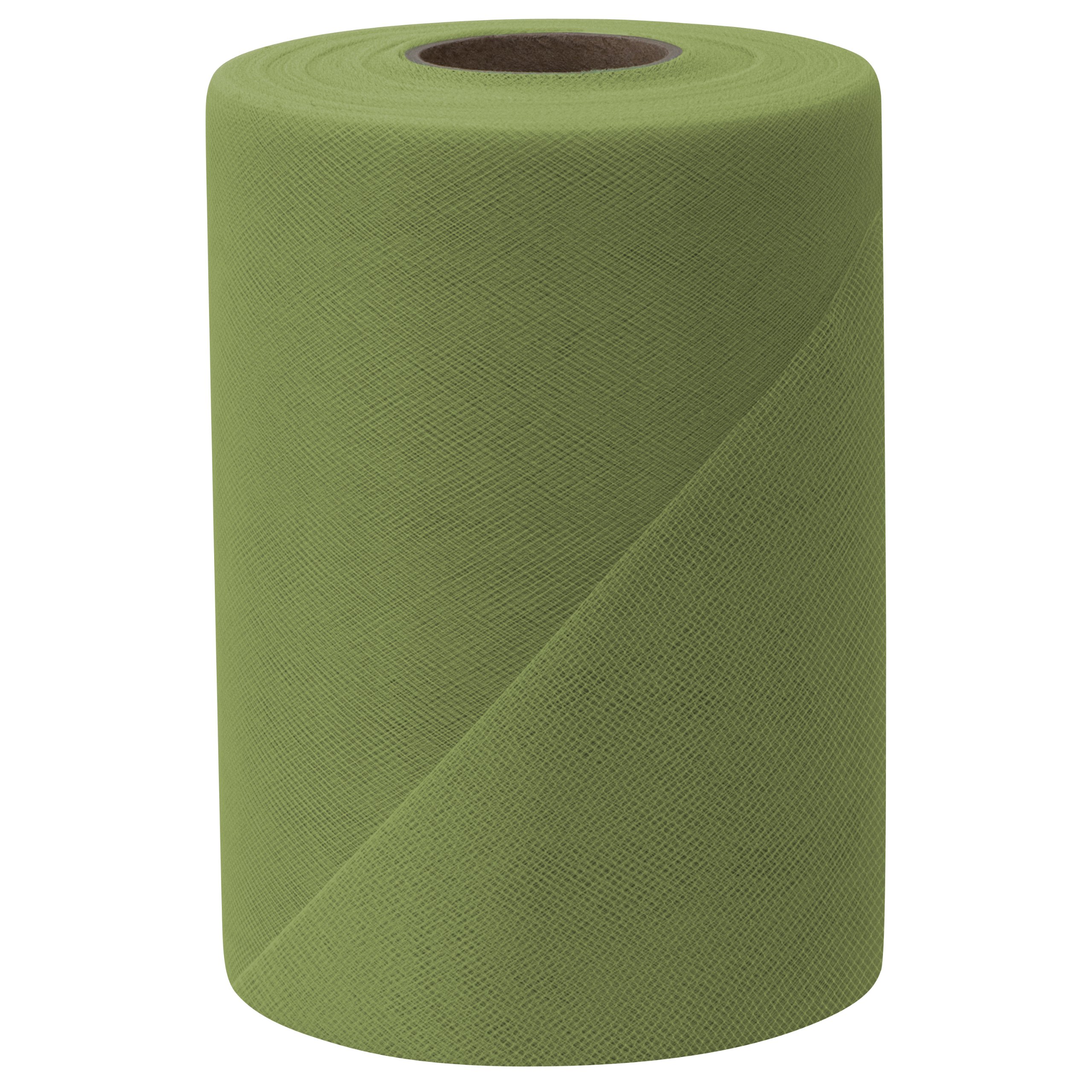 Falk Fabrics Tulle Spool, 6-Inch by 100-Yard, Olive