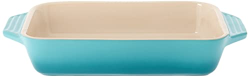 Le Creuset Stoneware Rectangular Dish, 1.8 qt. (10.5" x 7"), Caribbean