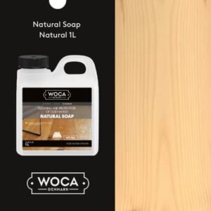 WOCA Natural Soap, Natural 1L - Concentrated Wood Cleaner for oil finished hardwood floors, tables, millwork, cutting boards, countertops and butcher block