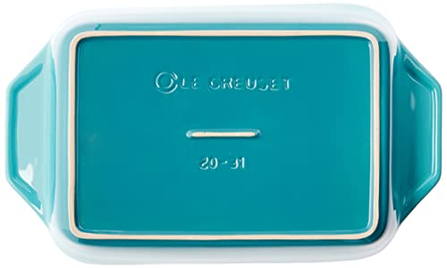 Le Creuset Stoneware Rectangular Dish, 1.8 qt. (10.5" x 7"), Caribbean