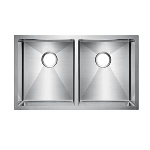 Geraldine Double Bowl Stainless Kitchen Sink 32" W x 19" D x 10" H