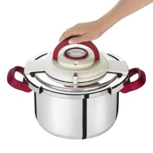 Seb Clipso+ Precision Pressure Cooker 6 L Stainless Steel Steamer, Healthy Steamer, Induction, Made in France P4410706