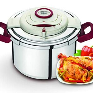 Seb Clipso+ Precision Pressure Cooker 6 L Stainless Steel Steamer, Healthy Steamer, Induction, Made in France P4410706