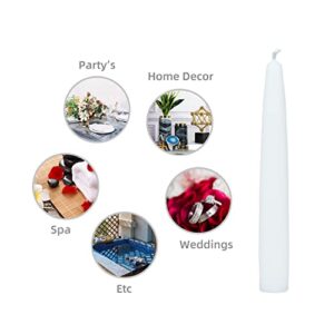 6 Inch White Taper Candles