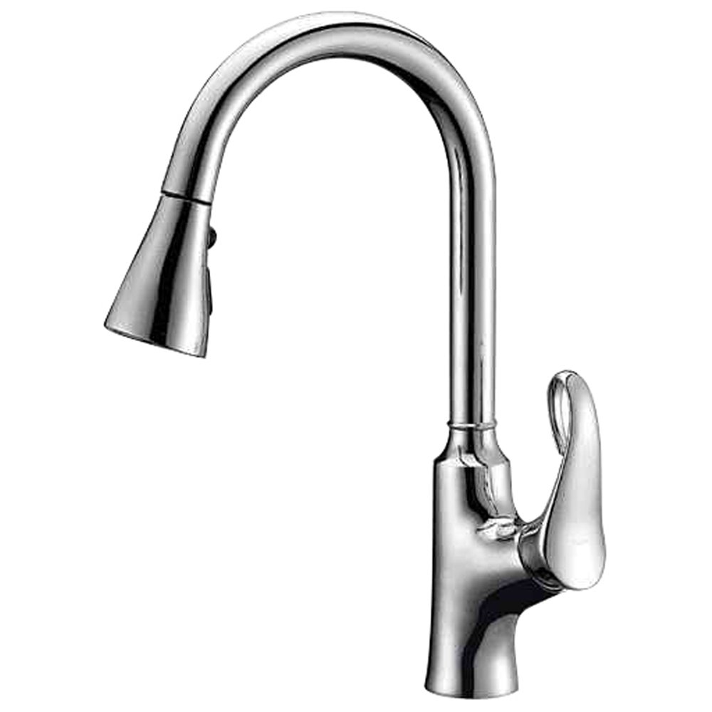 Dawn AB06 3292C Single-Lever Pull-Out Spray Kitchen Faucet, Chrome